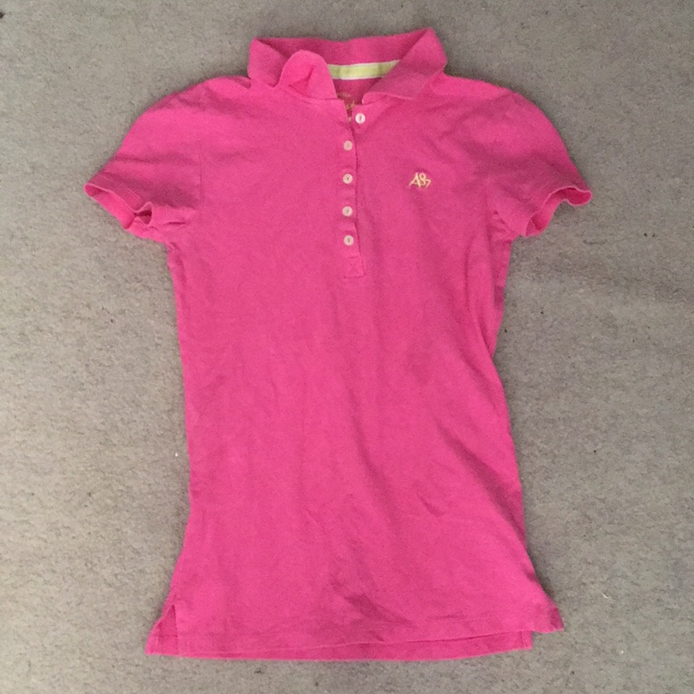 Aeropostale Pink Polo Shirt